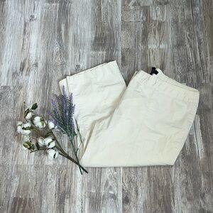 Lane Bryant Plus Size Crop Khaki Color Pants Size 18 Lightweight